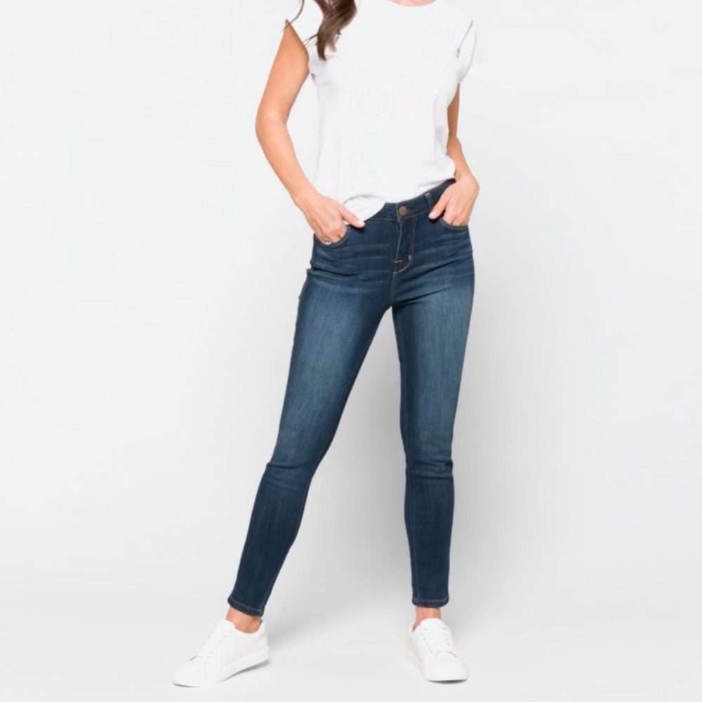 1822 Denim Women's Skinny Jeans - Dark Blue